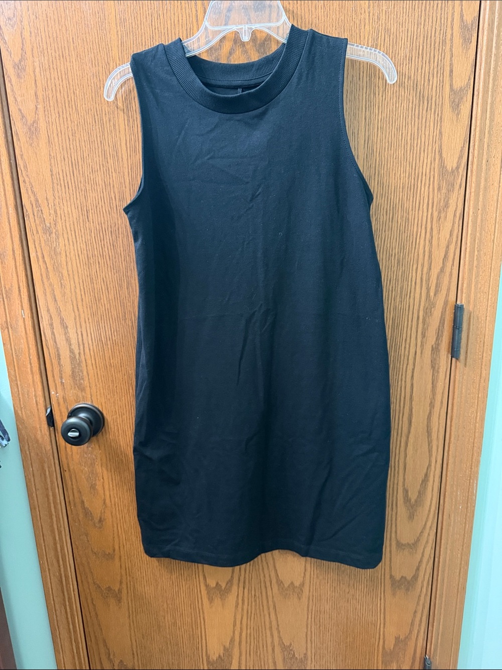a new day Black Sleeveless T- shirt Dress